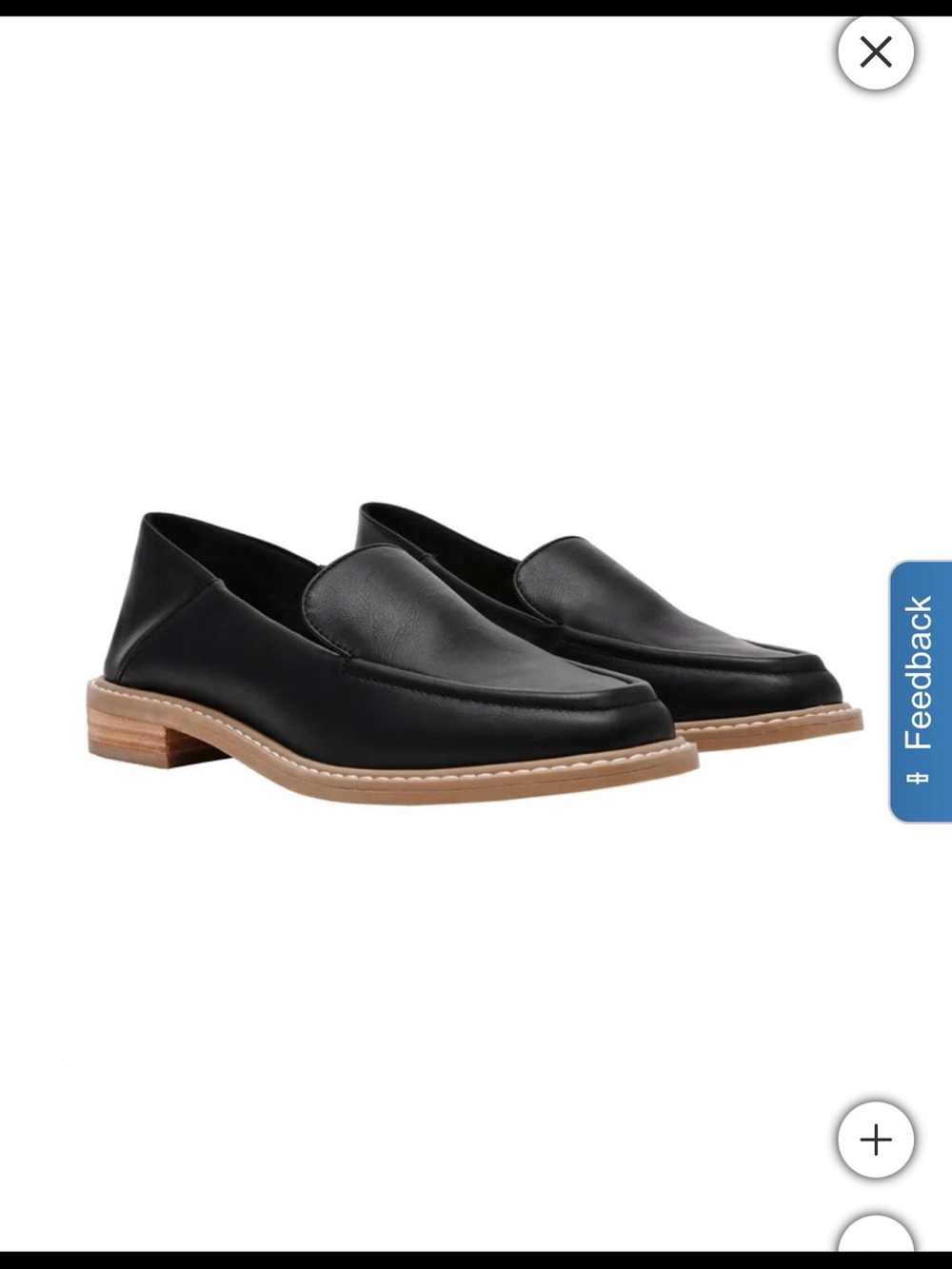 DV by Dolce Vita Women's Loafer
 Black Leather Slip-On